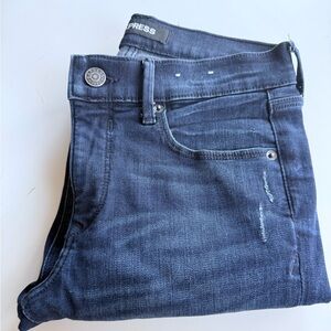 Express Men's Midnight Blue Skinny Jeans